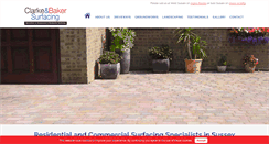 Desktop Screenshot of clarkeandbaker-surfacing.co.uk
