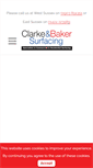 Mobile Screenshot of clarkeandbaker-surfacing.co.uk